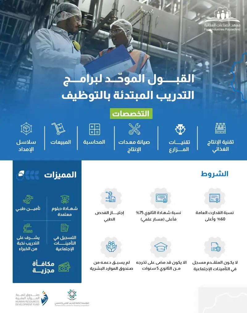 شركة المراعي تعلن برنامج تدريب منتهي بالتوظيف لحملة الثانوية برواتب تصل إلى 7,300 ريال